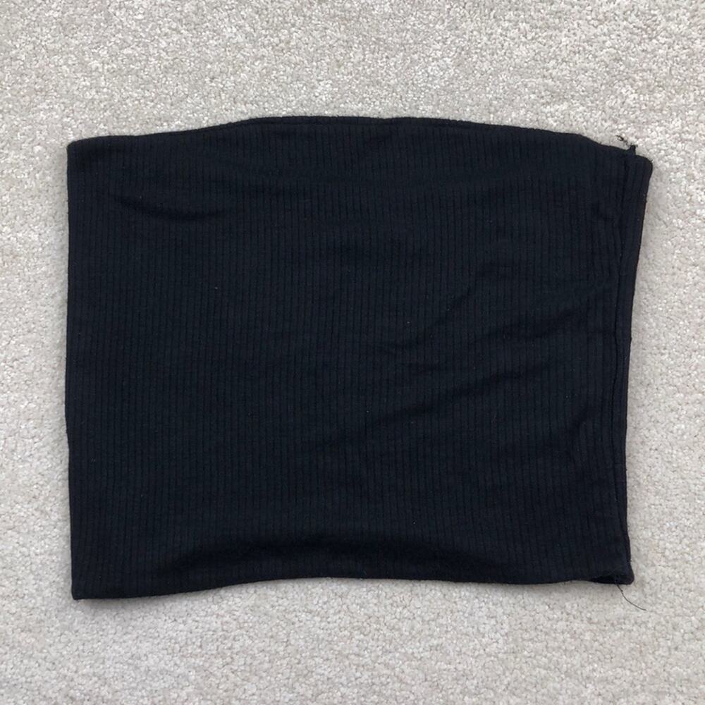 Windsor: Black Ribbed Bandeau